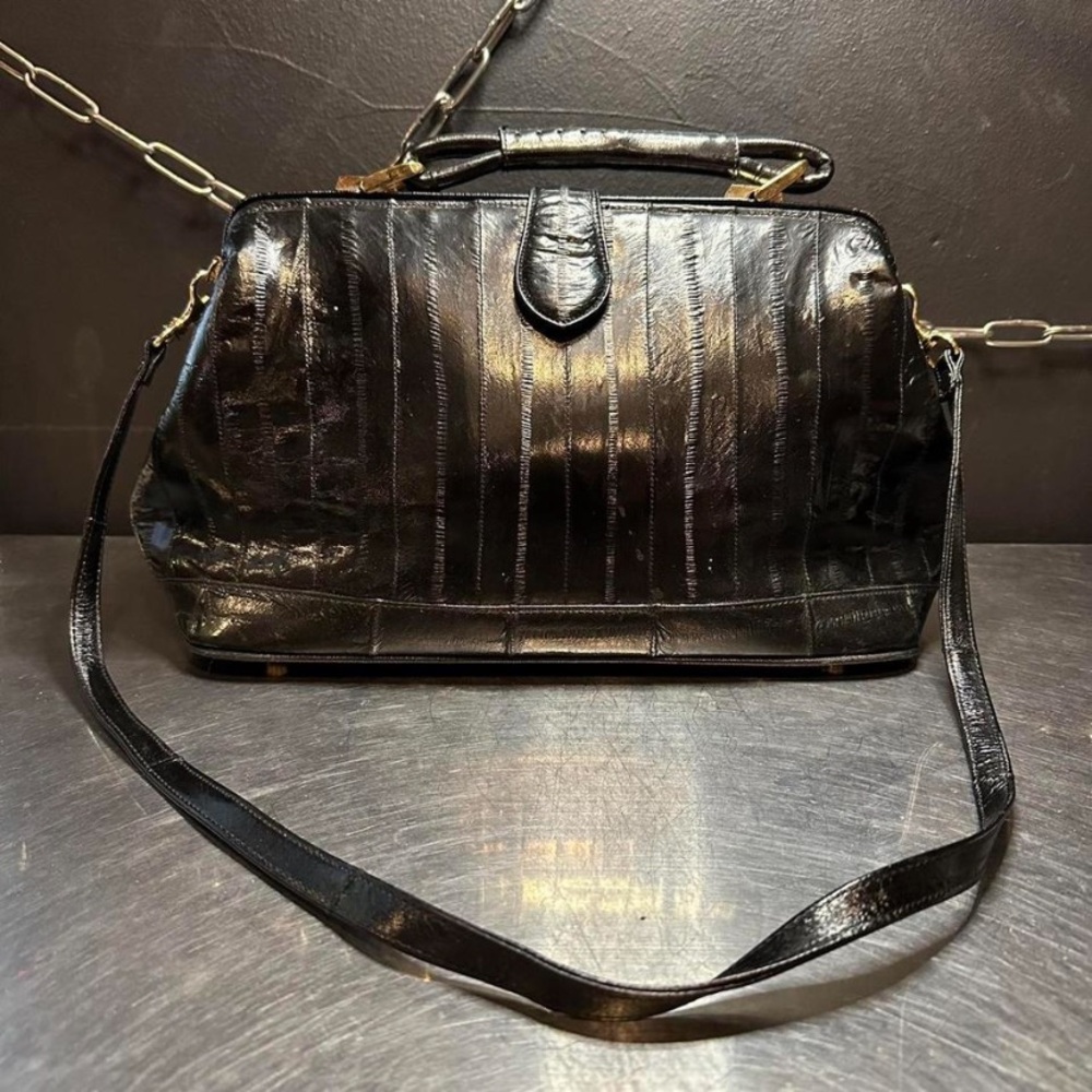 Vintage 1960s Eel Skin Handbag